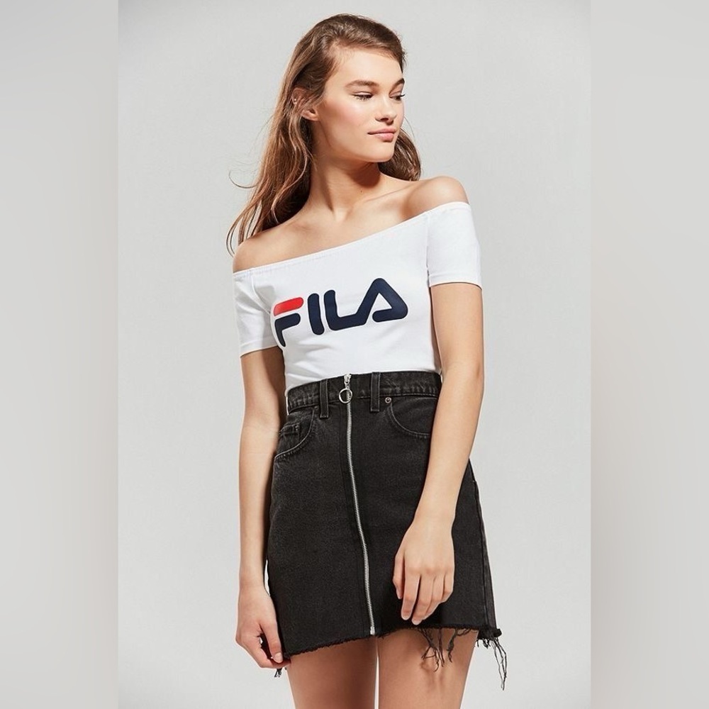 Fila UO Skipper Off the Shoulder Crop Top NWOT